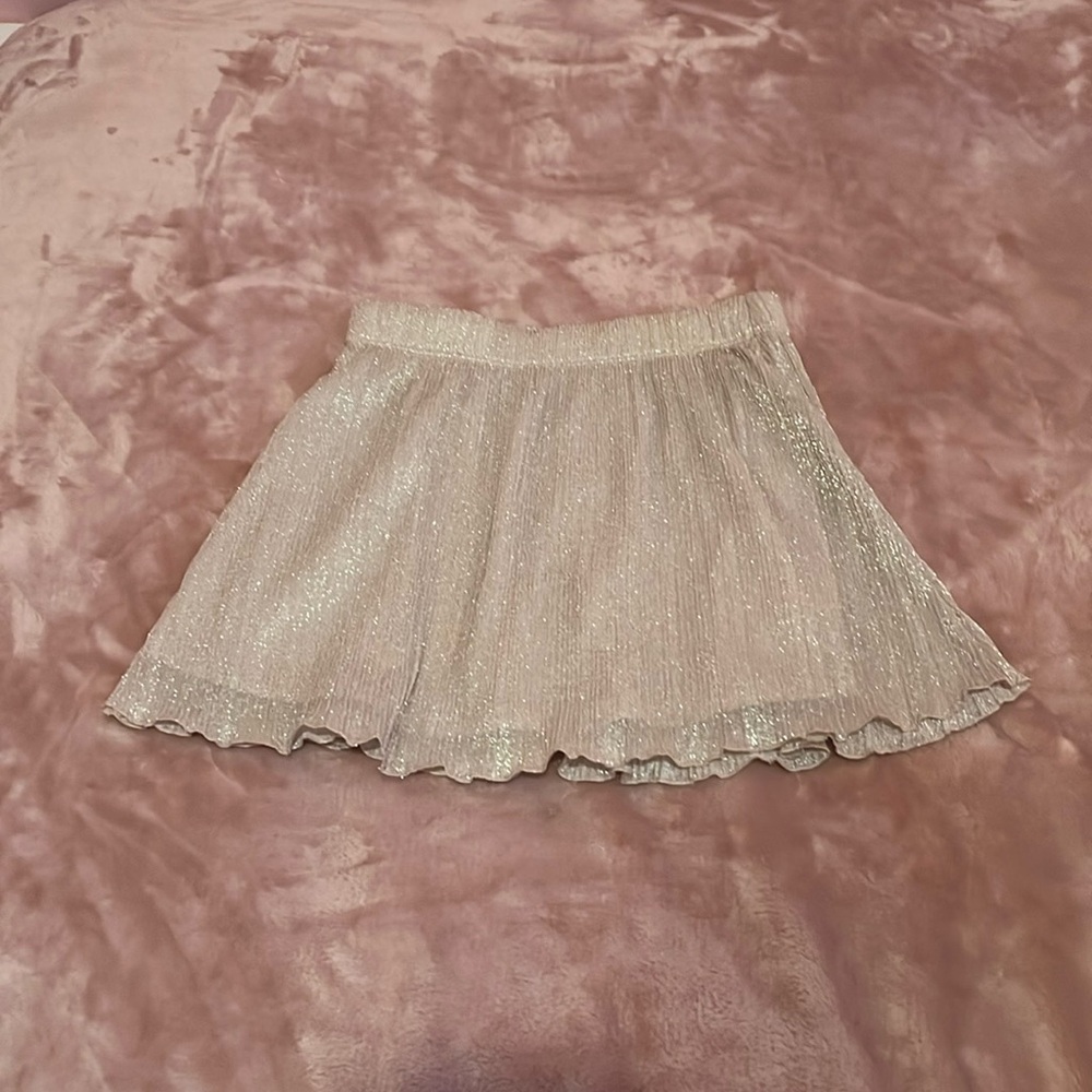 Gap kids gold metallic skirt